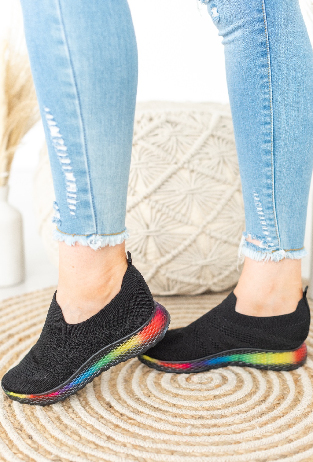 rainbow trainers ladies